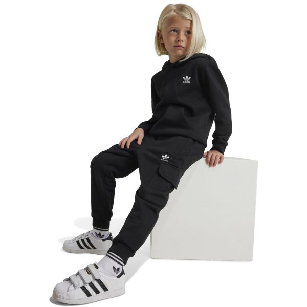 adidas Originals Black Hoodie Fz Cargo Sweat Set Online