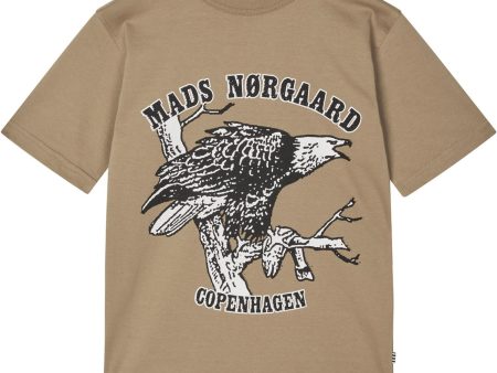 Mads Nørgaard Lead Gray Printed Tee Theo T-shirt Online Hot Sale