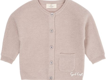 COPENHAGEN COLORS Beige Cashmere Classic Baby Cardigan Online