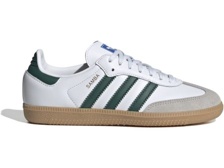 adidas Originals Cloud White Collegiate Green Gum Samba Og J Sneakers Discount