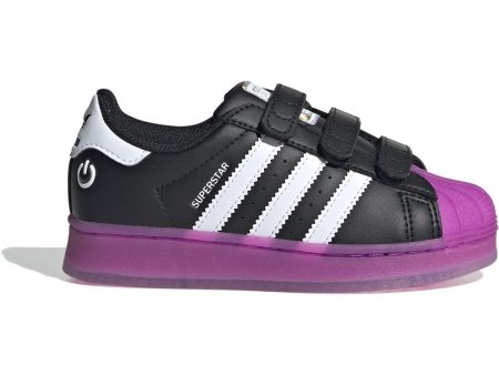 adidas Originals Core Black Purbur Cloud White Superstar Led Lights Cf C Sneakers Discount