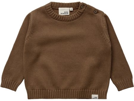 Sofie Schnoor Cashew Brown Stickad Blus For Sale