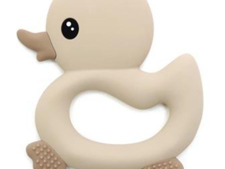 Magni Teether with duck and with tactile pattern, beige Discount