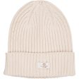 Copenhagen Colors Cream Cotton Knitted Classic Beanie Discount