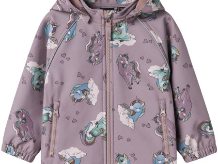 Name It Purple Dove Alfa08 Softshell Jacka Unicorns For Sale