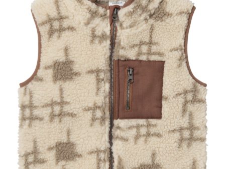 Name It Summer Sand Nak Teddy Väst Fashion