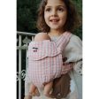 Konges Sløjd Powder Pink Check Doll Carrier Hot on Sale