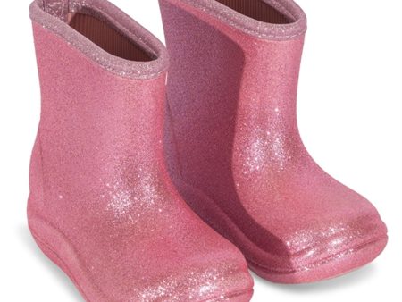 Konges Sløjd Luc Lightweight Glitter Gummistövlar Glitter Rose Online now