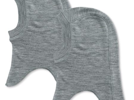 Wheat Melange Grey 2 Wool Balaclava Felix Online Hot Sale