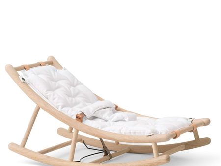 Oliver Furniture Wood Baby & Junior Gungstol Ägg Vit Online now