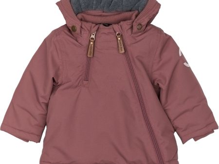 Mikk-Line Rose Brown Nylon Jacka Solid on Sale