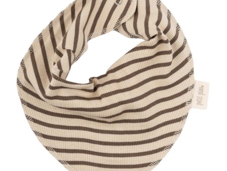 Petit Piao Chocolate Brown Dark Off White Haklapp Modal Striped Supply