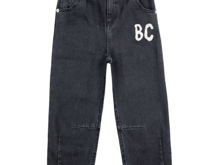 Bobo Choses Black B.C Shadow Denim Baggy Pants For Sale