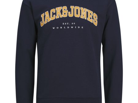 Jack & Jones Junior Navy Blazer caleb Varsity Sweatshirt Discount