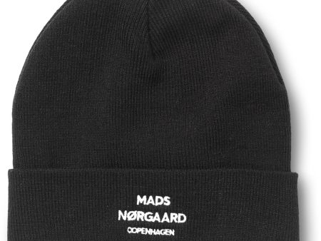 Mads Nørgaard Black Isak Logo Ambas Beanie Cheap