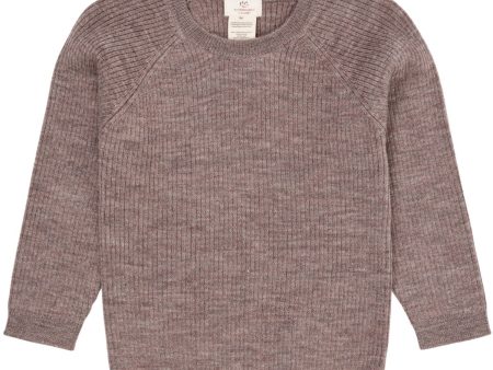 Copenhagen Colors Natural Melange Merino Classic Rib Tröja Online Hot Sale