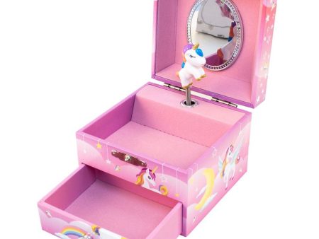 Magni Jewellery box with music, Unicorn, small, pink Discount