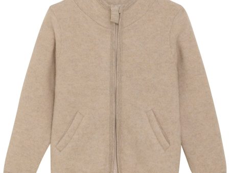 Huttelihut Camel Melange Jacket Wool Fleece Sale