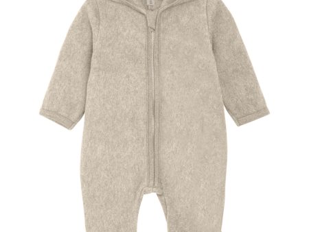 Huttelihut Camel Melange Pram Suit Wool W. Lining Hot on Sale