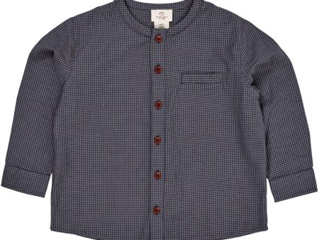 Copenhagen Colors Navy Check Combi Check Skjorta Supply