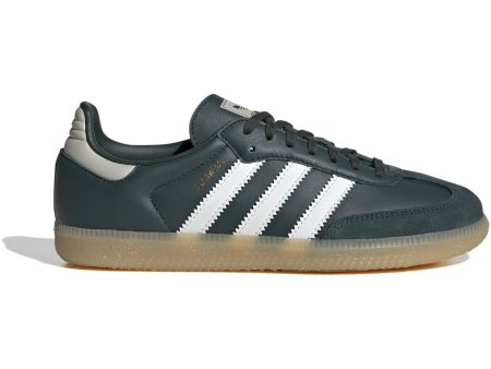 adidas Originals Mineral Green Off White Putty Grey Samba Og J Sneakers Hot on Sale