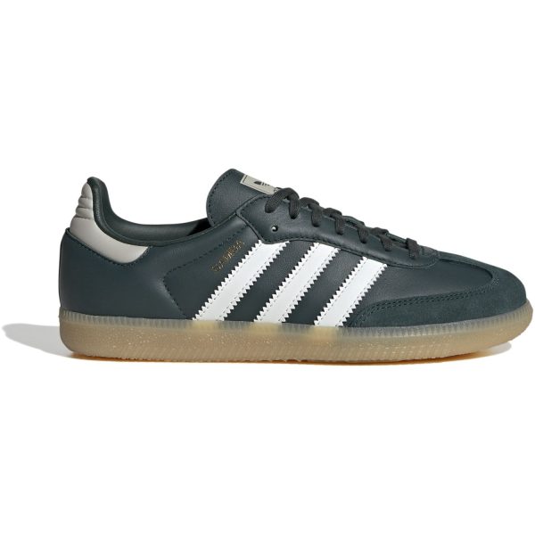 adidas Originals Mineral Green Off White Putty Grey Samba Og J Sneakers Hot on Sale