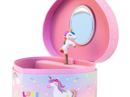 Magni Jewellery box with music, Unicorn heart, pink on Sale