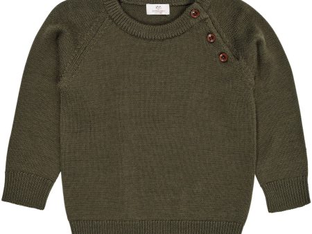 Copenhagen Colors Forrest Green Merino Classic Pullover Discount