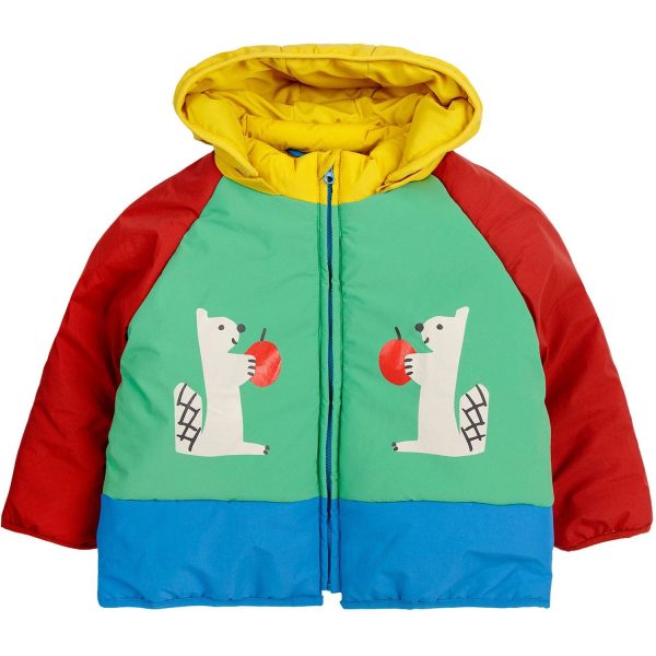 Bobo Choses Green Hungry Squirrel Hooded Anorak Online