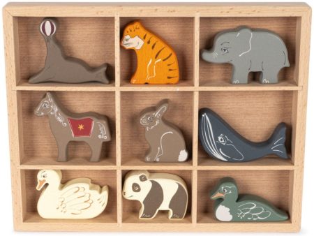 Konges Sløjd Multi Wooden Mini Animals Fsc Discount