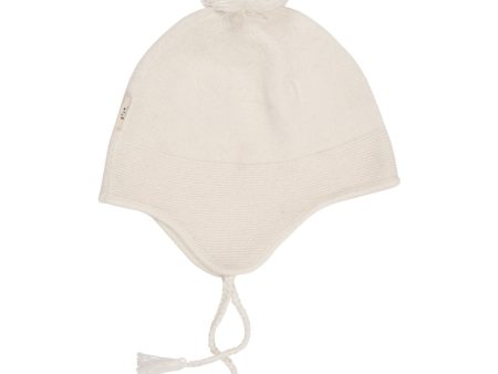 COPENHAGEN COLORS Cream Cashmere Baby Bonnet Hatt Online Sale