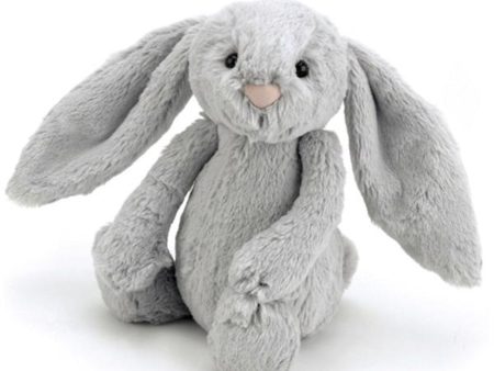 Jellycat Bashful Kanin Silver 36 cm For Sale