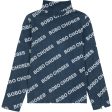 Bobo Choses Midnight Blue All Över Rib Turtle Neck Blus Cheap