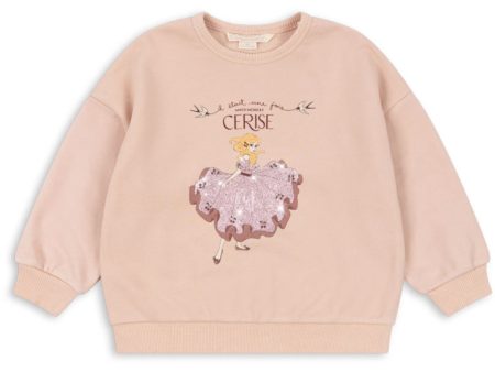 Konges Sløjd Cameo Rose Lou Glitter Sweat Shirt Ocs Sale