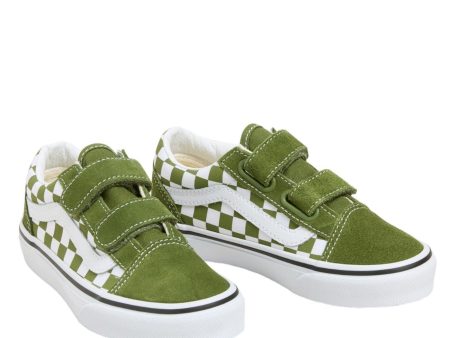 VANS COLOR THEORY CHECKERBOARD PESTO Old Skool Neutral Checkerboard For Cheap