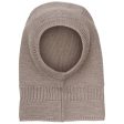 Huttelihut Brown Melange Balaclava Wool Knit Windstop For Cheap