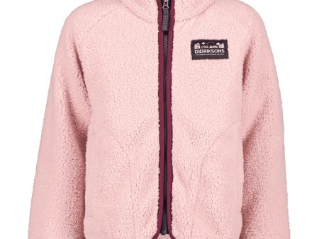 Didriksons Dusty Pink Gibbs Kids Fullzip Fleece Jacka 2 Online Hot Sale