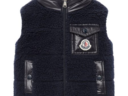 Moncler Navy Odal Väst Online Sale