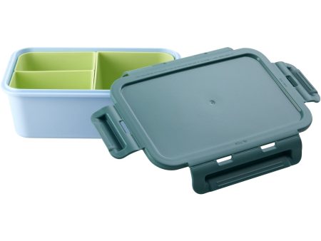 Rice Lunchbox with 3 Inserts in Green and Soft Blue Cheap