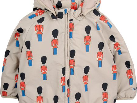 Bobo Choses Beige Little Tin Soldiers All Över Padded Anorak Supply