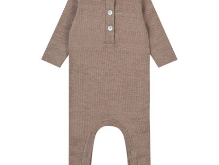 Flöss Ash Melange Kaya Onesie Ull For Sale