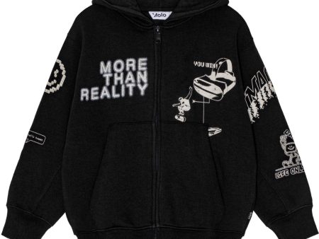 Molo Black Mazz Hoodies Supply