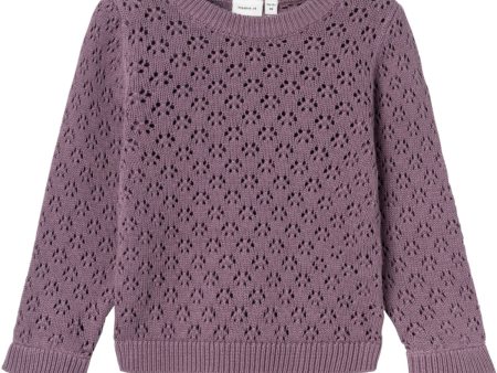 Name It Arctic Dusk Nasigne Stickad Blus Online now