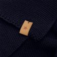 Huttelihut Dark Navy Halsvärmare Ullstickad Discount