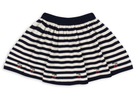 Konges Sløjd Navy Stripe Venton Knit Skirt Gots Hot on Sale