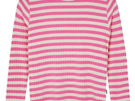 Mads Nørgaard Carmine Rose Vanilla Ice 5x5 Classic Stripe Talika Blus Discount