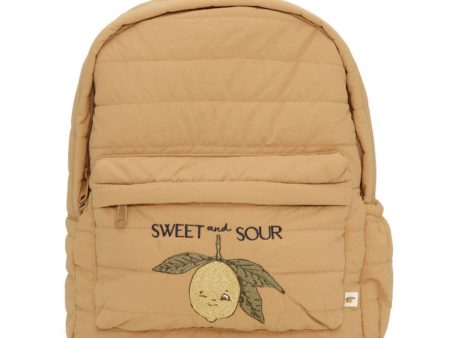 Konges Sløjd Tobacco Brown Juno Quilted Backpack Midi on Sale