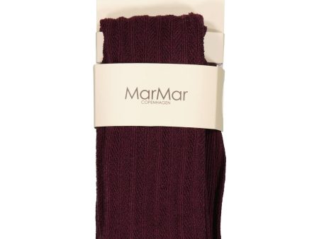 MarMar Tights Pointelle Deep Mulberry Tights Pointelle Sale