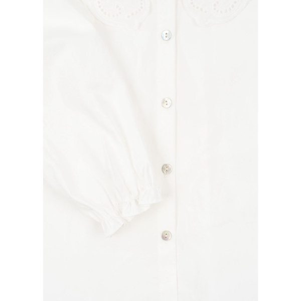 Konges Sløjd Optic White Rilo Collar Shirt Gots Online Hot Sale