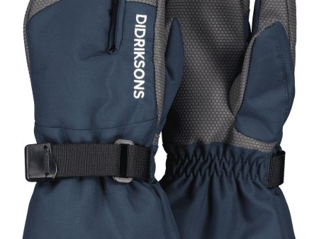 Didriksons Navy Fossa Kids Handskar 3 For Sale